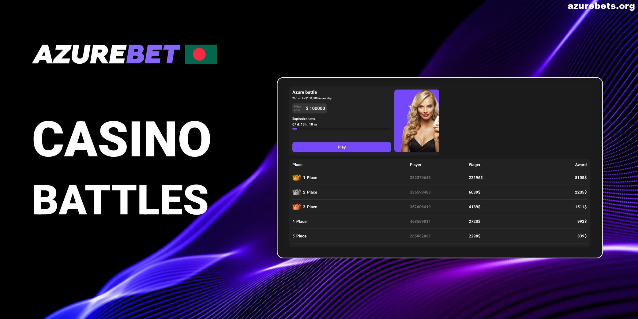 Battles in Azurebets Casino