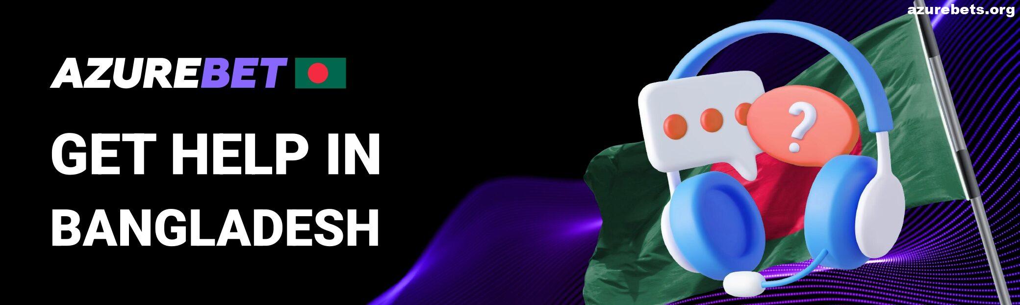 Get Help in Support Azurebet Bangladesh