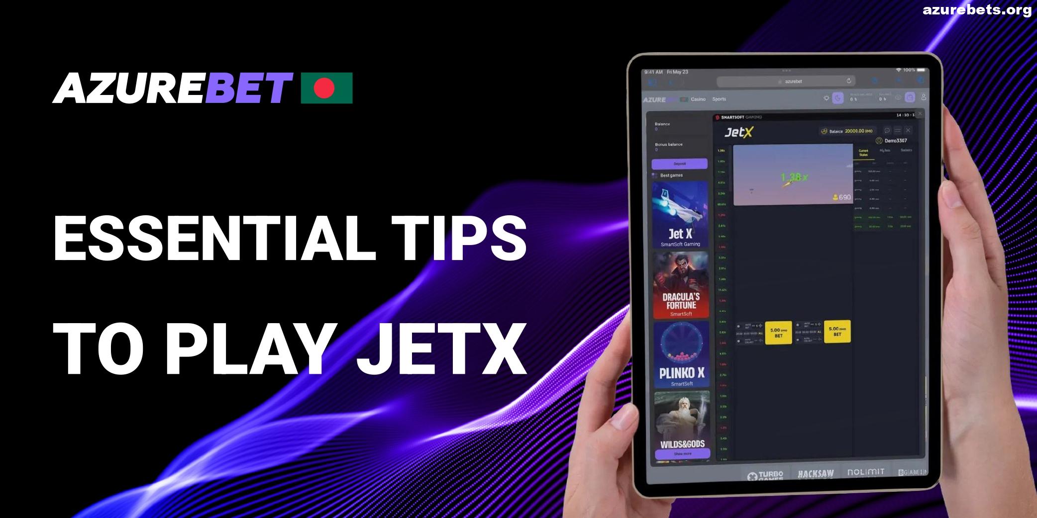 Tips for to play JetX Azurebet
