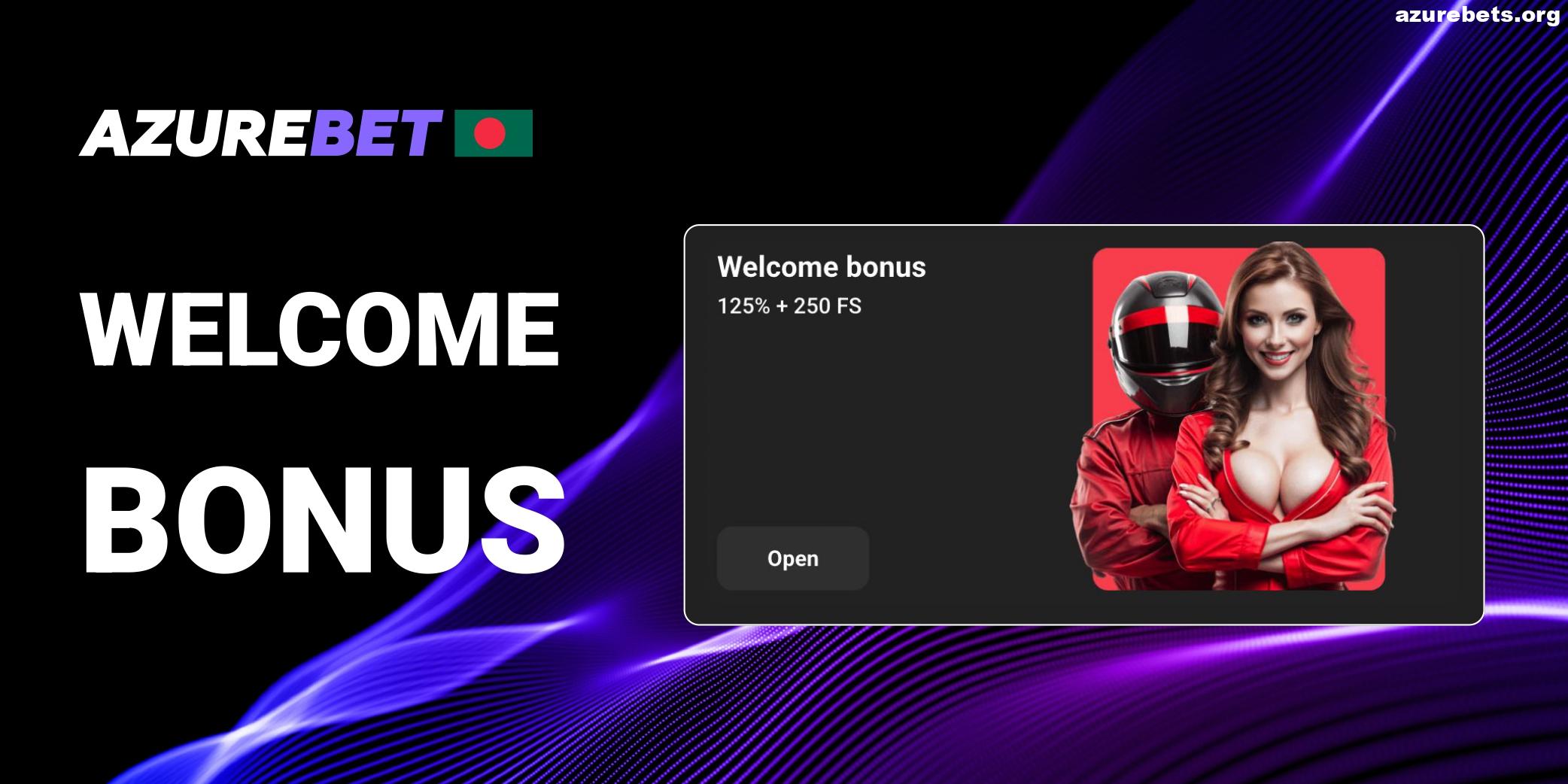 Welcome Bonuses in Azurebets Bangladesh